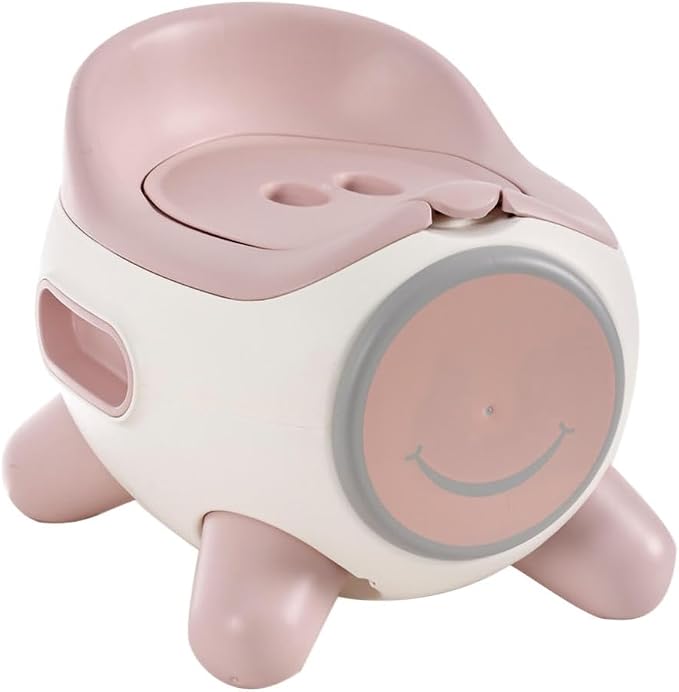 Cute Toddler Potty Potty Portable Potty Training Potty Baby Toilet Seat Baby Potty Training Toilet for Babies Easy to Clean and Assemble (Pink ) - Adenzo Comfies