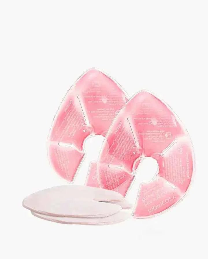 Momcozy Breast Therapy Pads for Hot and Cold Relief - Essential Breastfeeding Accessories with 2 Soft Covers - Adenzo Comfies