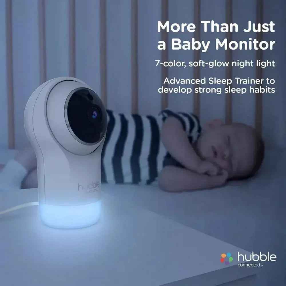 Hubble Nursery Pal Glow Plus – Smart Baby Monitor with Touchscreen & Wi - Fi - Adenzo Comfies