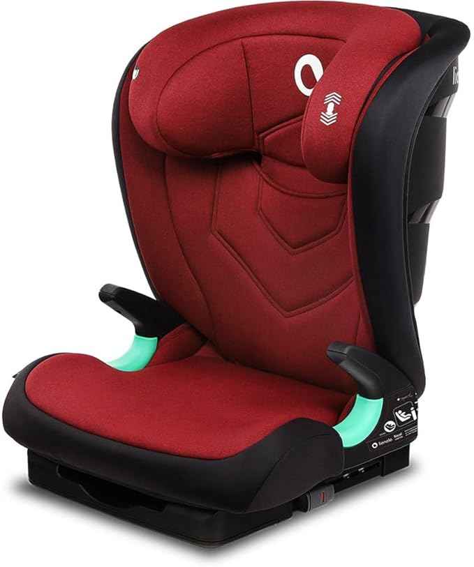 LIONELO Child Car Seat Neal I-Size from 3 to 12 Years (Group 2/3,100 to 150 cm) ISOFIX or Car Safety Belt Installation, Adjustable Headrest, Side Impact Protection, Armrests - Adenzo Comfies