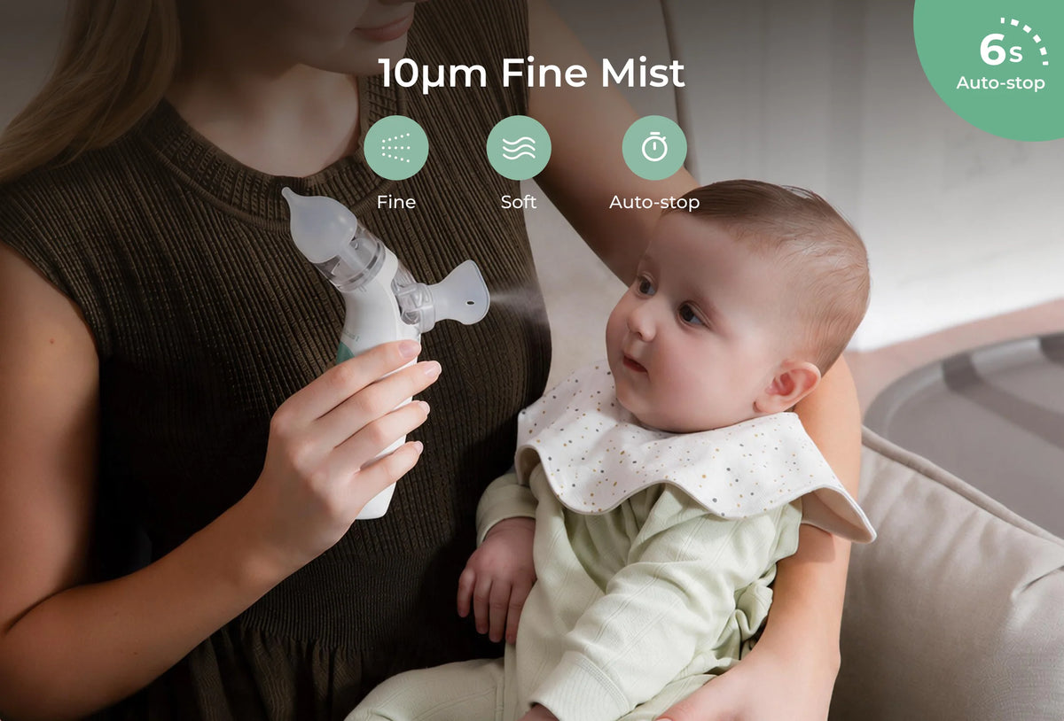 Momcozy BreezyClear™ 2-in-1 Spray & Suction Electric Nasal Aspirator.
