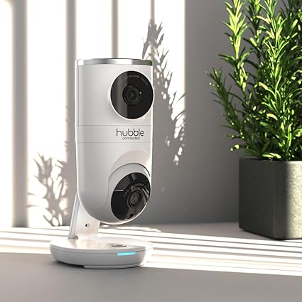 Hubble Nursery Pal Dual Vision Cam – White (HD Baby Monitor with Dual Lenses & Wi-Fi)