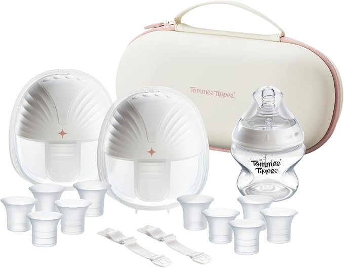 Tommee Tippee Double Wearable Electric Breast Pump Hands-Free.
