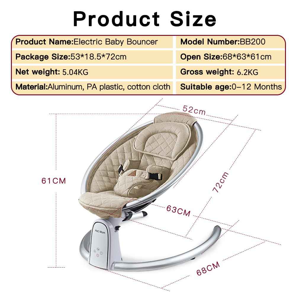 Hot Mom Upgrade Electric Baby Bouncer