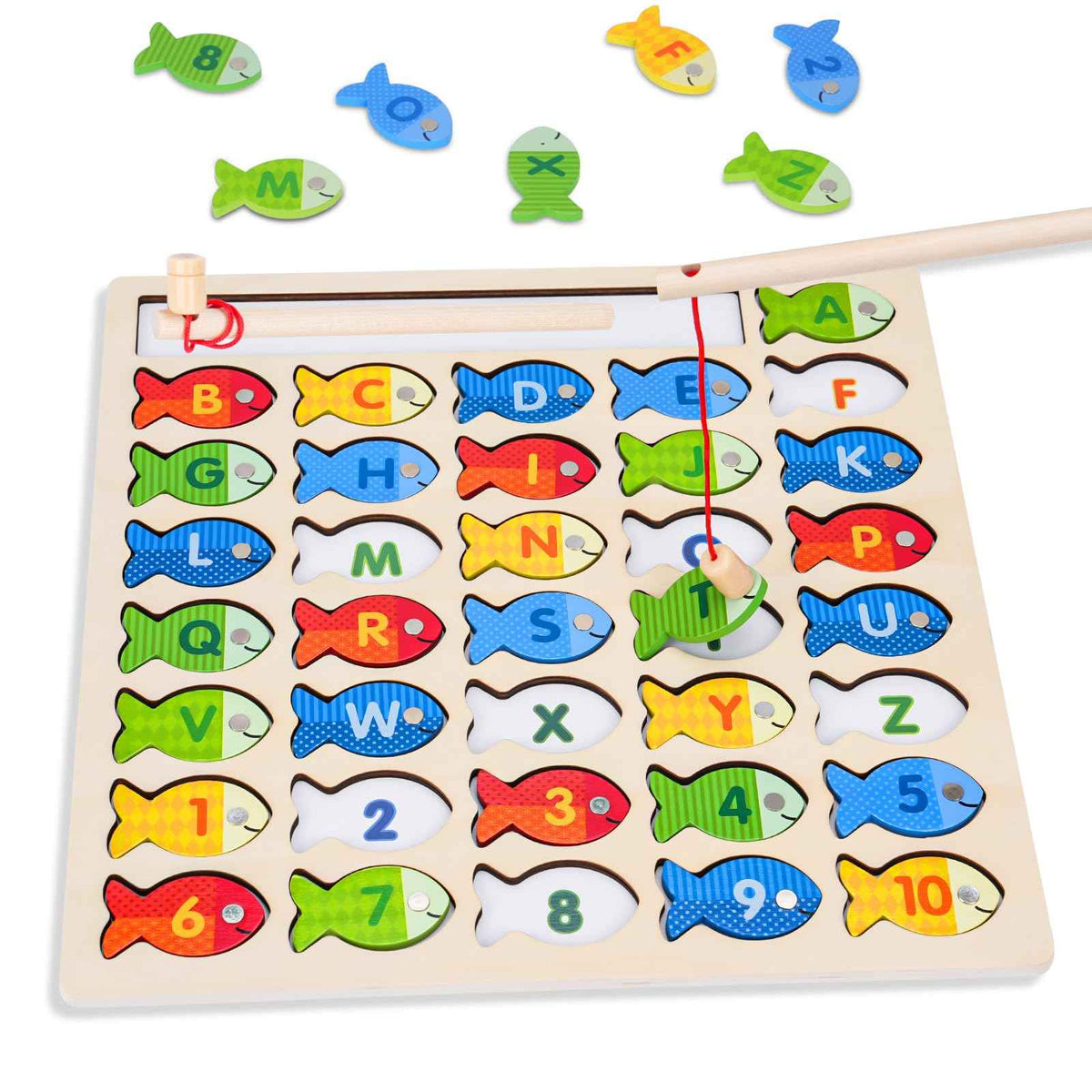 Magnet Fishing Toys for Alphabet and Numbers Learning, 3 Year Old Boy Gift.