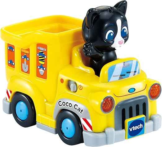 VTech Toot-Toot Drivers Coco Cat the Builder, Interactive Toddlers Toy, Pretend Play with Lights and Sounds, Gift For Ages 12 Months, 2, 3, 4+ Years, English Version
