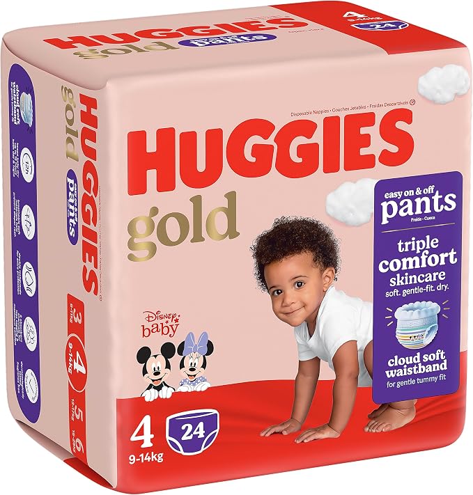 Huggies Pants Size 4 (9-14kg) Carry 24's. - Adenzo Comfies