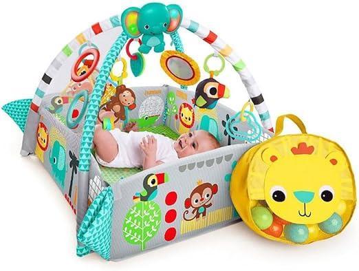 Baby Einstein by Bright Starts 5 - in - 1 Play Activity Gym “Your Way Ball” — Adjustable Activity Center, Removable Toys, Sensory Lights & Sounds, Newborn to 12 Months - Adenzo Comfies