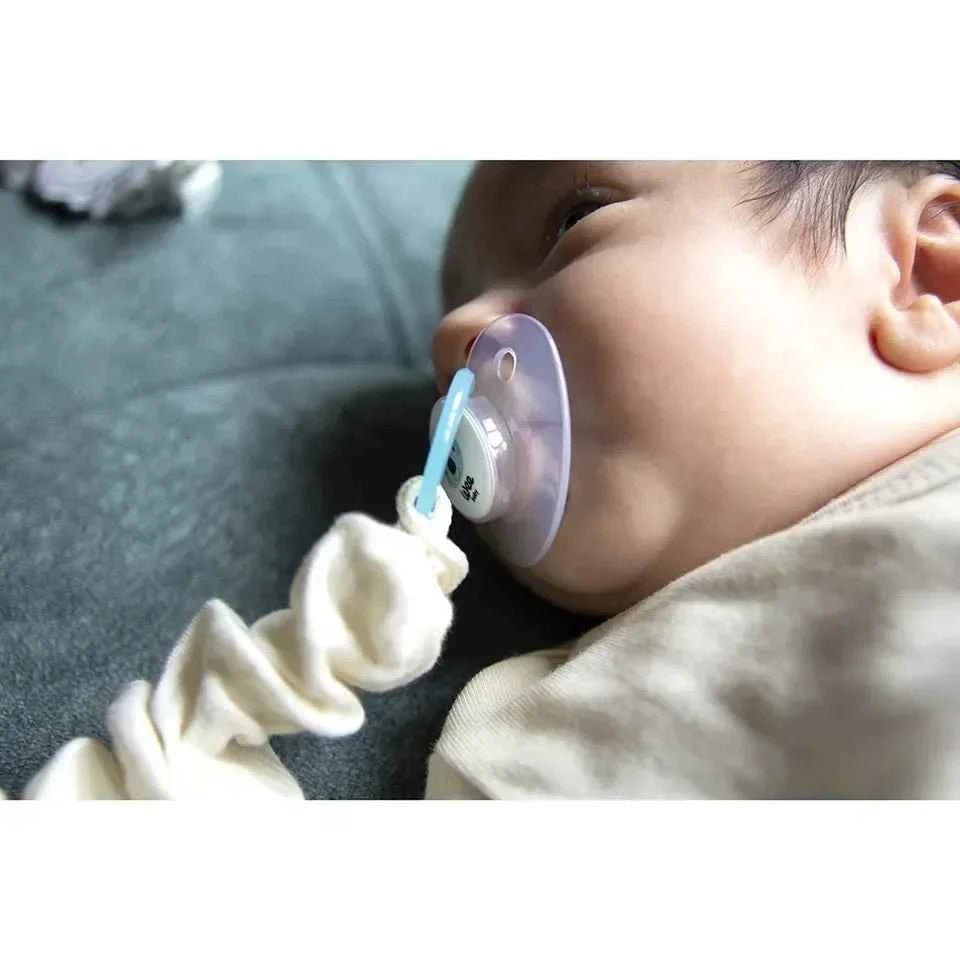 Babyjem Pacifier Hanger, Raw Silk Muslin Strap, 0+ Months, Lightweight Pacifier Clip, BPA - Free, Safe & Stylish Baby Accessory - Adenzo Comfies