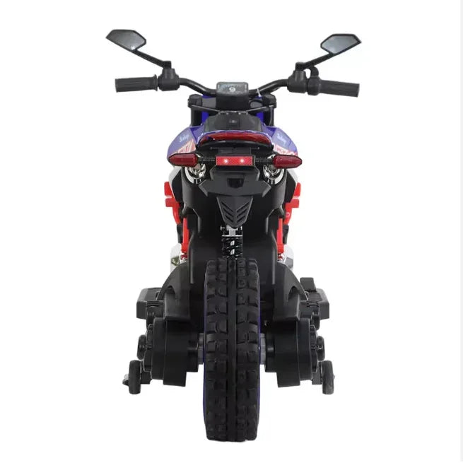 Children's Electric Motorcycle with Lights and Music Plastic Metal Construction Indoor/Outdoor Use Remote Control Toy Car - Adenzo Comfies