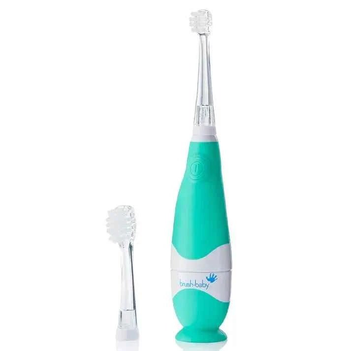 Brush - Baby Babysonic Replacement Heads for Babysonic Electric Toothbrush | Stage 2 First Teeth - Teething | Suitable from 18 - 36 Months | Includes 2 x 18 - 36 Month Toddler Replacement Brush Heads, clear, 2 count (pack of 1) - Adenzo Comfies