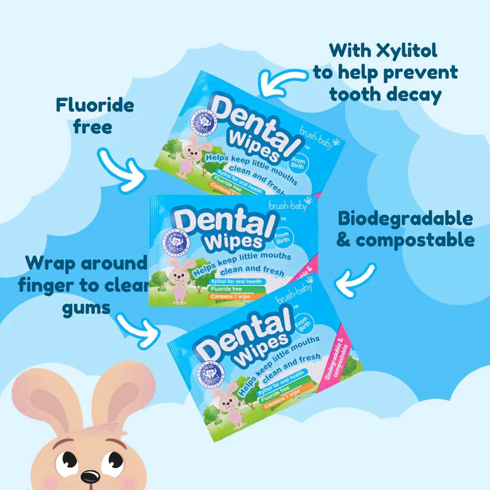 Brush Baby - Biodegradable Dental Wipes