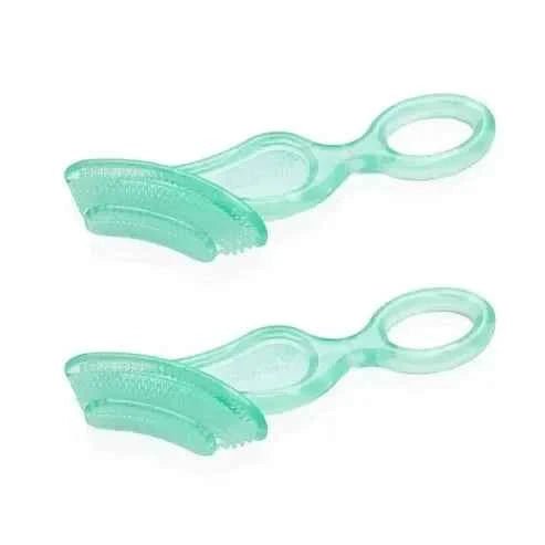 Chewable Toothbrush Teal (Double Pack) - Adenzo Comfies