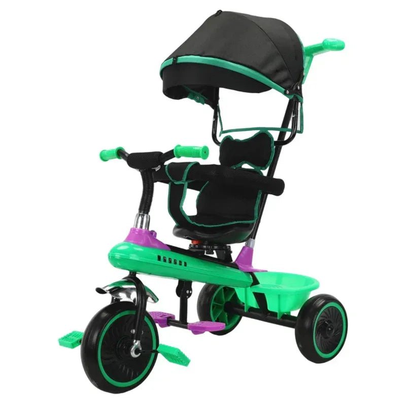 Children's 3 - Wheeled Pedal Bikes Baby Bicycles and Push Carts for Toddlers for 2 - 6 Years Made of Durable Plastic - Adenzo Comfies