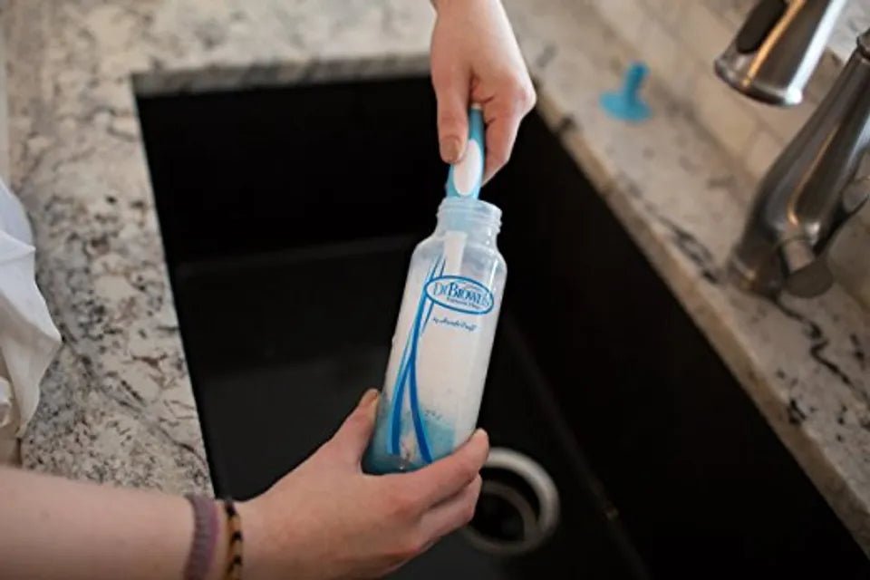 Dr. Brown’s Baby Bottle Cleaning Brush – Sponge & Bristle Cleaner with Nipple Cleaner, Non - Slip Handle, BPA - Free - Adenzo Comfies