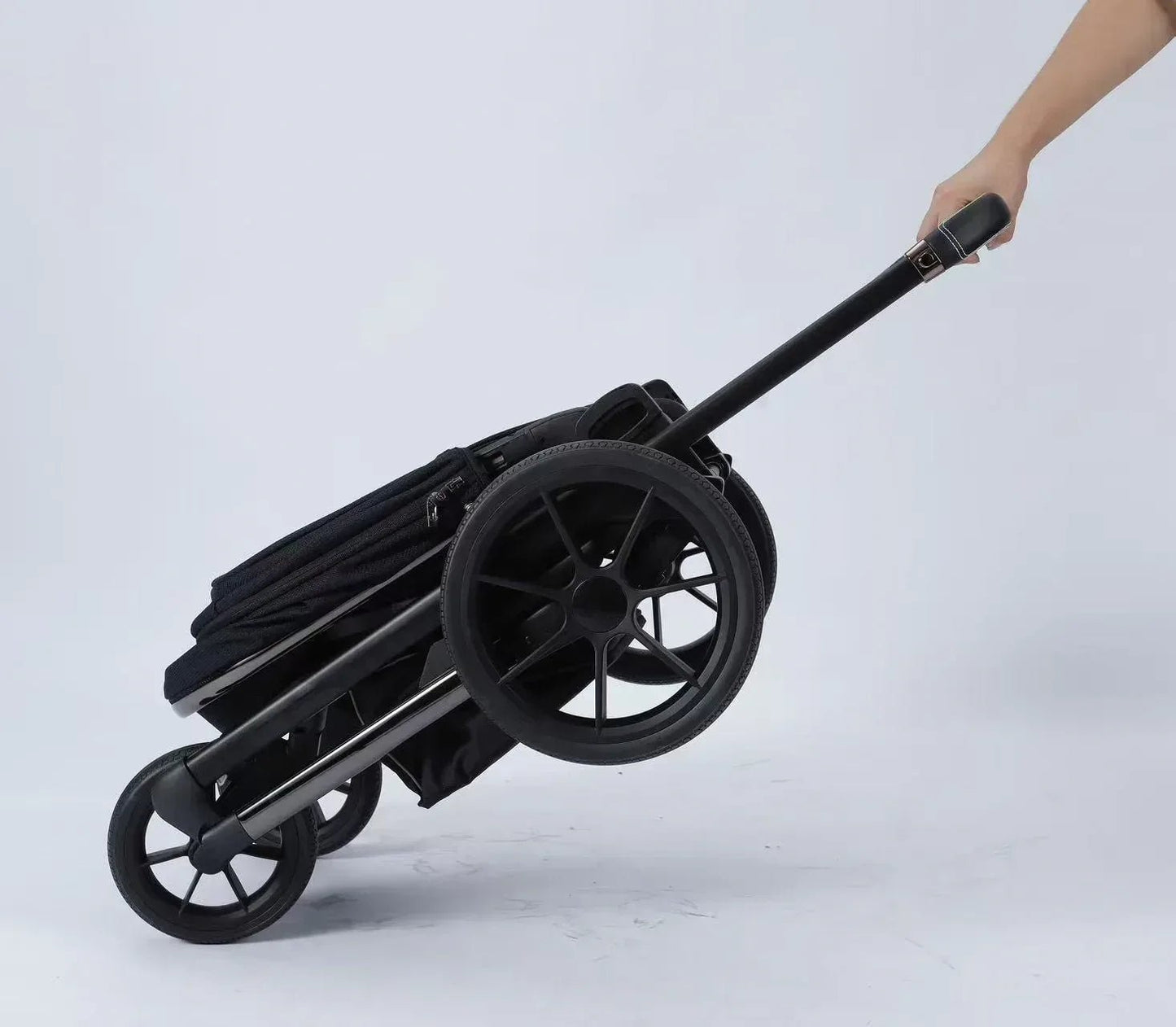 2 in 1 Foldable Burbay E80 Stroller & Bassinet, Travel System with Pushchair, Bassinet, Stroller, Storage Basket, and a Handbag, 0 - 36 Months - Adenzo Comfies