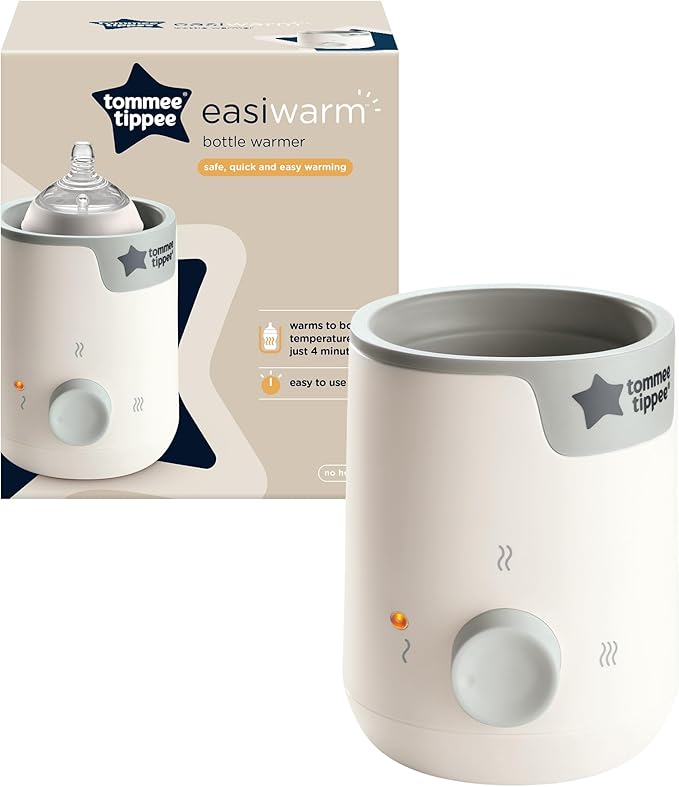 Tommee Tippee Easiwarm Bottle Warmer Warms Breast Milk to Body Temperature in 4 Minutes, with Automatic Timer and One-Dial- White