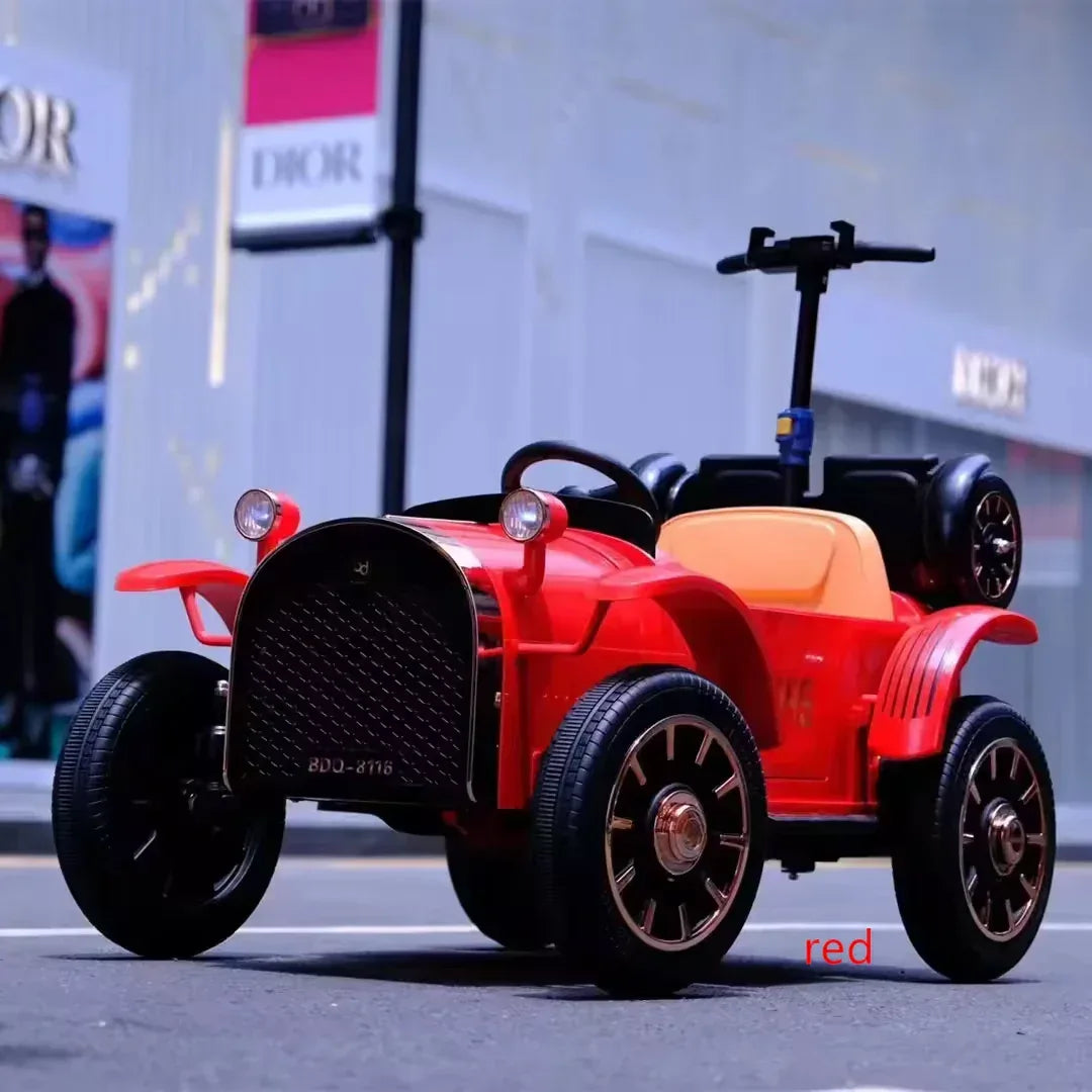 Electric Car for Kids – Electric Parent Child Ride on Toy Car, Remote Control 4 - wheel, 12 V Battery, Suitable for Age 1 to 7 years - Adenzo Comfies