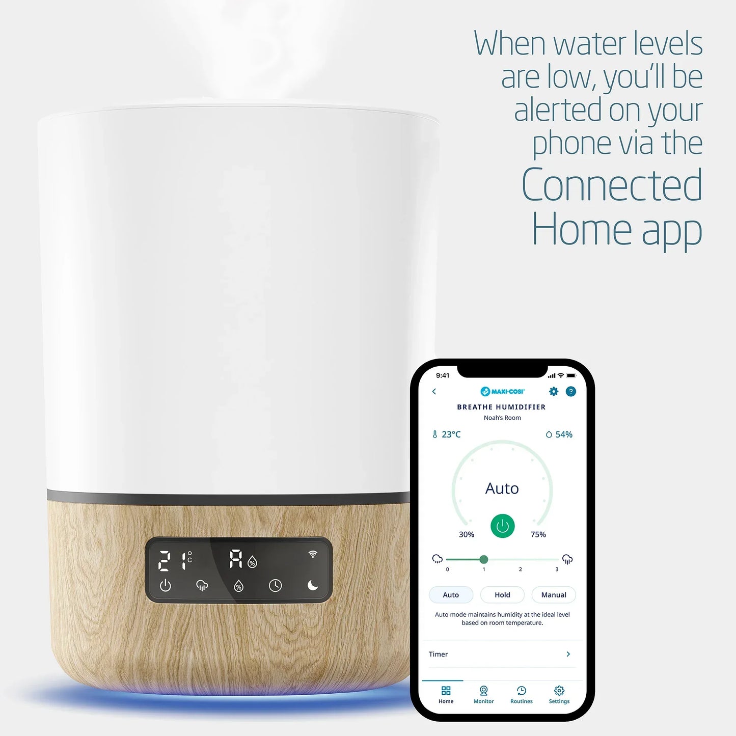 Maxi Cosi Breathe Humidifier - a smart, app - controlled cool mist humidifier and essential oil diffuser designed to ensure an optimal nursery environment for a baby's soothing sleep. - Adenzo Comfies