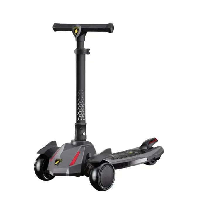 Lamborghini Kick’n’Roll Kids Scooter – Gravity Steering, Foldable Design, Light - Up Wheels, Rear Brake, Premium Ride - On for Ages 3+ - Adenzo Comfies