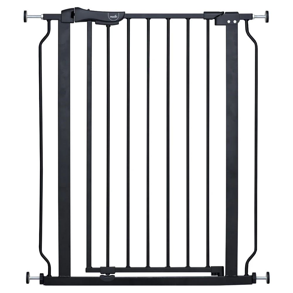 MOON Secura Safety Gate without extension,Child Stair Gate for Widths 75 to 85 cm, Dog Safety Gate One-Handed Opening to Both Sides, Metal
