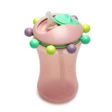 Melii Abacus Straw Sippy Cup, 340 ml, 12+ Months, Spill-Resistant Training Cup, Fun Bead Design, BPA-Free & Dishwasher Safe