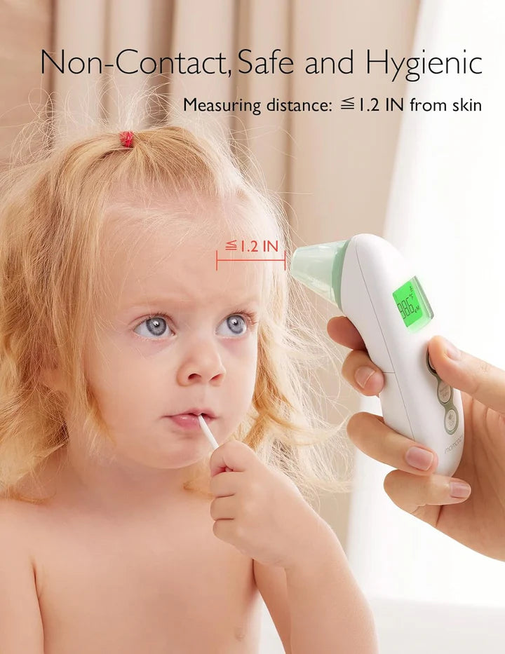 Momcozy Non-Contact Forehead and Ear Thermometer, Digital Infrared Thermometer for infants and kids