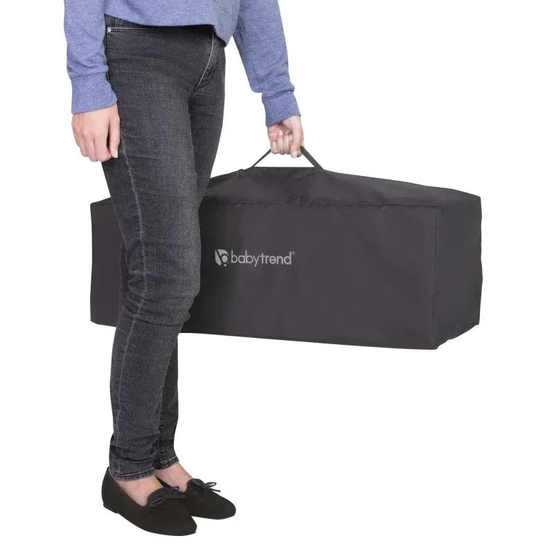 Baby Trend Nursery Center Portable Playard with Bassinet, Changing Table, Storage Organizer, and Travel Bag – Lightweight Foldable Baby Play Yard - Adenzo Comfies