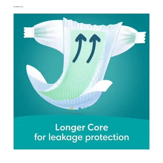 Pampers Rash Protection Taped Diapers with Aloe Vera Lotion – 3X Leak Protection & Comfortable Baby - Adenzo Comfies