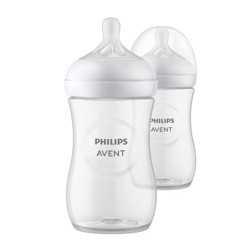Philips AVENT SCY903/02 Natural Baby Bottle 3.0, 9oz/260ml, Anti-Colic, BPA-Free, Easy-to-Clean, Pack of 2
