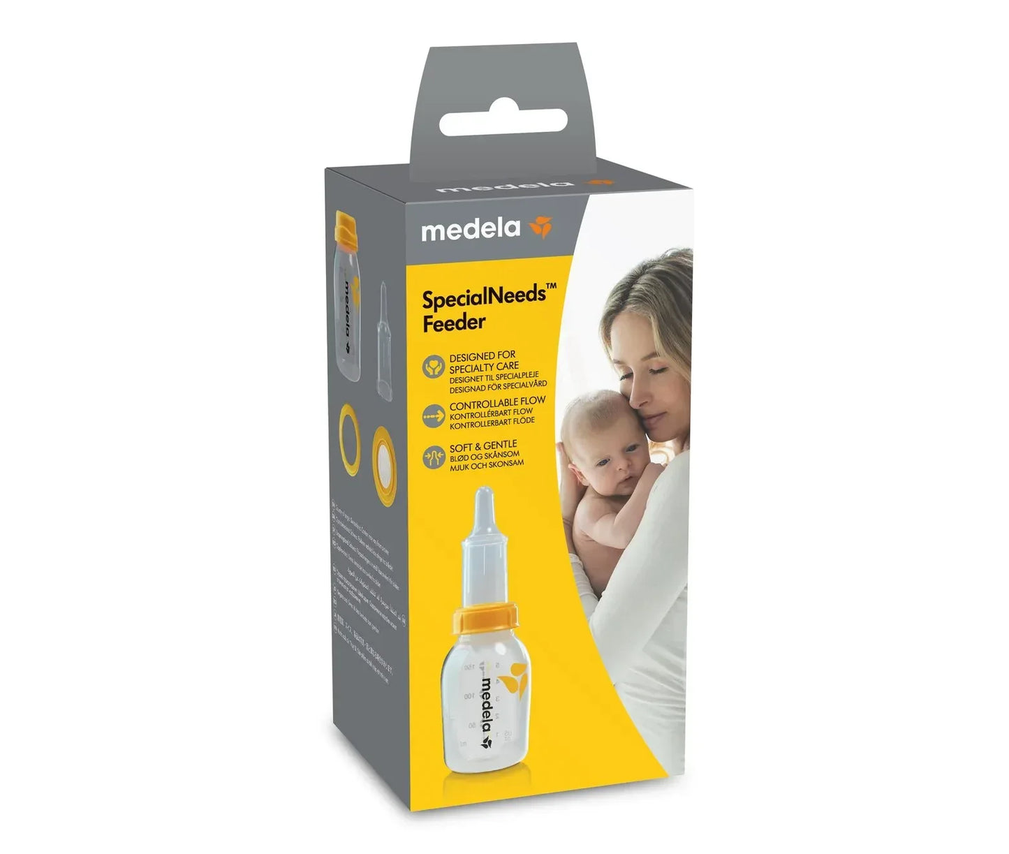 Medela SpecialNeeds Feeder – Specialized Baby Bottle with Variable Flow Teat for Infants with Feeding Difficulties, BPA - Free, Easy - Latch Design, 150ml Capacity - Adenzo Comfies