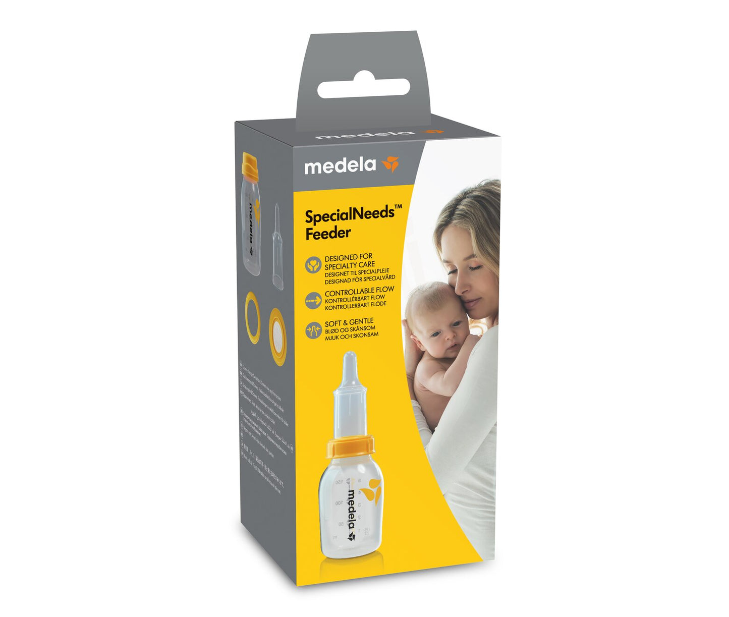 Medela SpecialNeeds Feeder – Specialized Baby Bottle with Variable Flow Teat for Infants with Feeding Difficulties, BPA-Free, Easy-Latch Design, 150ml Capacity