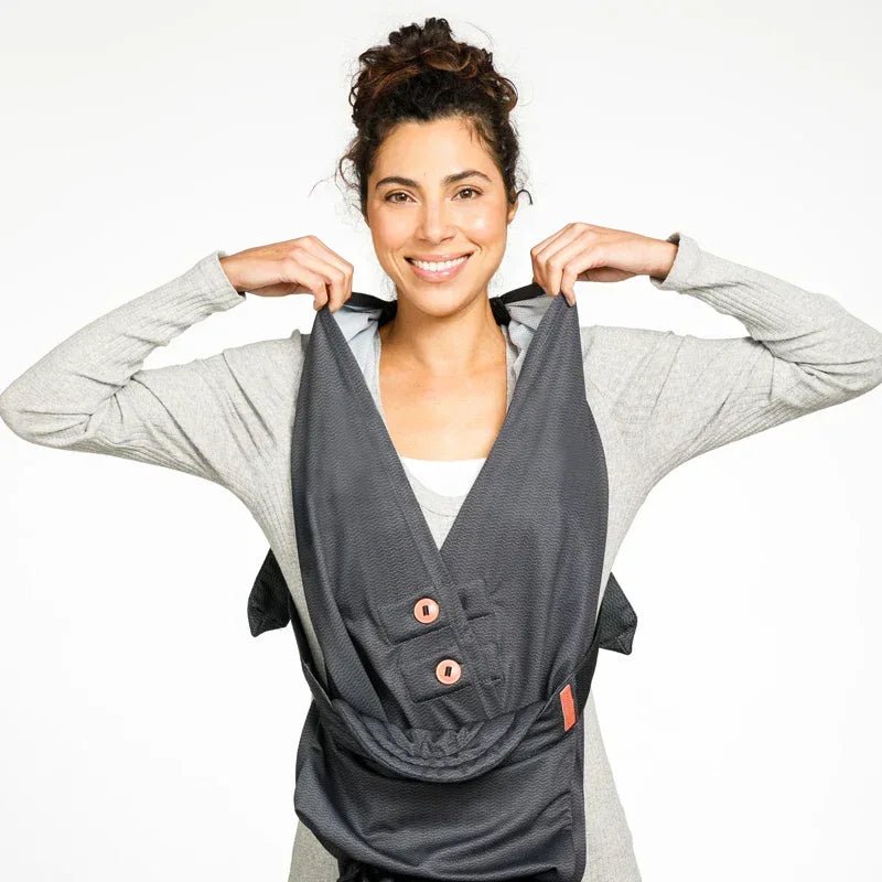 Infantino Hug & Cuddle Adjustable Hybrid Wrap Carrier Multicolor Age - Newborn & Above - Adenzo Comfies