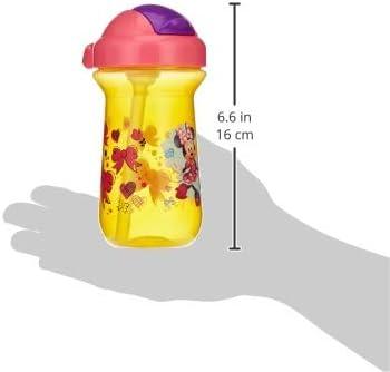 The First Years Disney Minnie Mouse Sip & See Kids Water Bottle - Water Bottle for Toddlers - Spill Proof Toddler Cup - 12 Oz - Adenzo Comfies