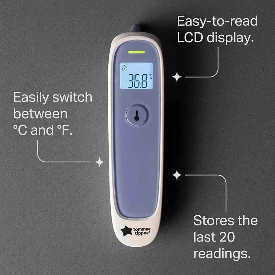 Tommee Tippee Digital Ear Thermometer – Fast 1‑Second Reading, Fever Indicator, Infant Use - Adenzo Comfies