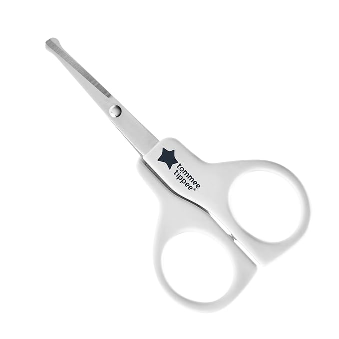 Tommee Tippee Essential Basics Baby Scissors – Safe Rounded Tips, BPA‑Free