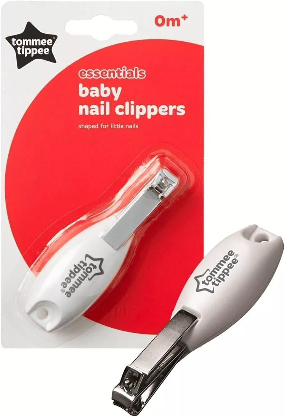 Tommee Tippee Essential Basics Baby Nail Clippers – Safe Rounded Design, BPA‑Free