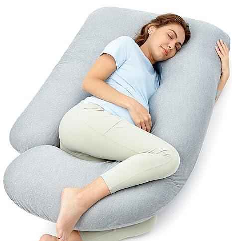 Momcozy U - Shaped Pregnancy Pillow, Full Body Maternity With Support for Back, Legs, Belly, 57 Inch - Adenzo Comfies