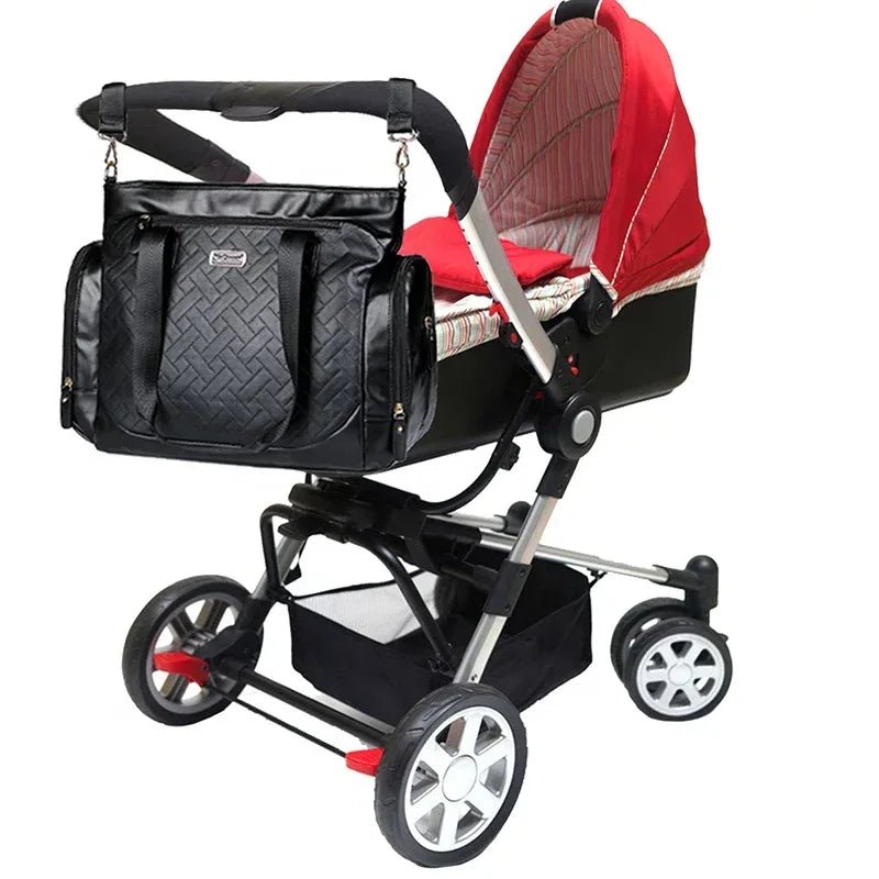 V - Coool Baby Travel Multi - Function Diaper Tote Bag – Water - Resistant PU Material Nursery Backpack with USB Charging Port, Piece of 1 - Adenzo Comfies