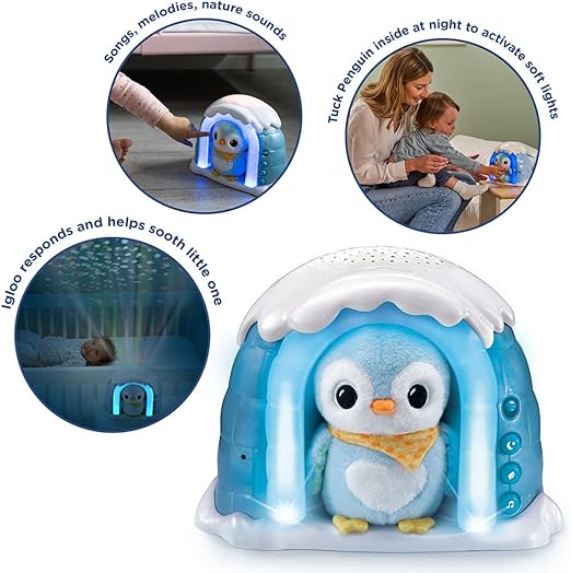 VTech Baby Soothing Starlight Igloo, Calming Light Projector with Relaxing Melodies, Nature Sounds and White Noise, Toy for Babies 0, 3, 6, 12 Months Plus, English Version