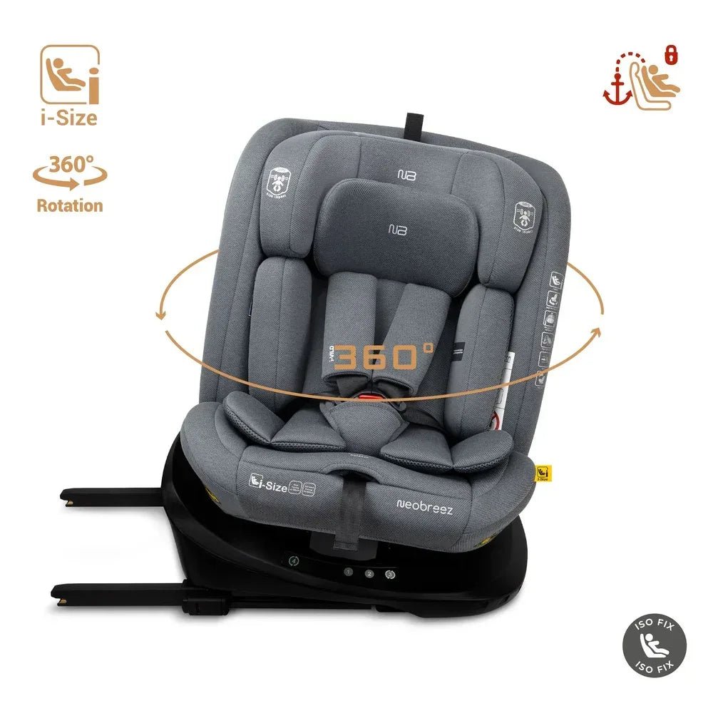 Neobreez I - VILO 360° Rotatable ISOFIX All - in - 1 Convertible Baby Toddler Kids Child Car Seat,I - Size ECER129,0 - 12Yrs (40 - 150Cm/0 - 36Kg),Group 0+/1/2/3 - Adenzo Comfies