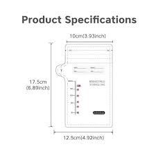 Boboduck Breastfeeding Milk Storage Bags – Leak-Proof, Freezer Safe, Hygienic Seal – 200 ml Capacity, 30 Pack - Adenzo Comfies