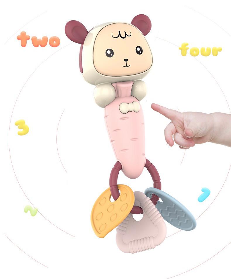Yoyo Talking Bunny Baby Musical Light-Up Rattle Toys -18 Months - Adenzo Comfies