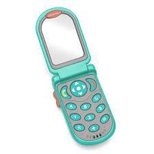 Infantino Flip and Peek Fun Phone – Baby Activity & Learning Toy (Teal) 6m+ - Adenzo Comfies