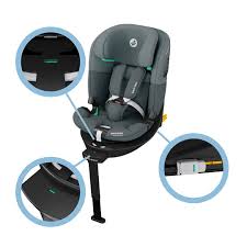 MC EMERALD360 S Tonal Graphite -a multi-age, i-Size compliant rotating car seat designed to provide safety .and comfort for children from birth up to 12 years