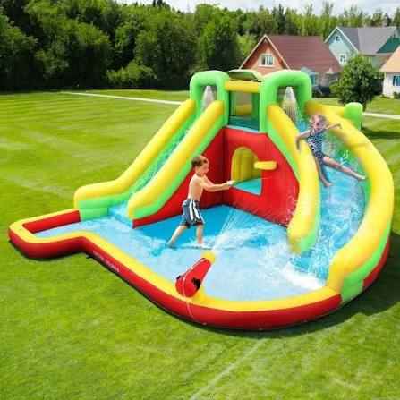 Doctor Dolphin Inflatable Bounce House, Unicorn Bounce House with Slide, Inflatable Bouncy House with Ball Pits, Jump Bouncer for Kids Age 4-8.