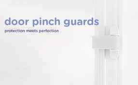 Ubbi Door Pinch Guards, 2-Pack, White | Baby Proof Doors, Child Safety, Baby Finger Protectors.