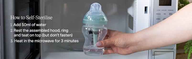 Tommee Tippee Anti-Colic Bottles Natural Start & Advanced, 260ml (Slow Flow).