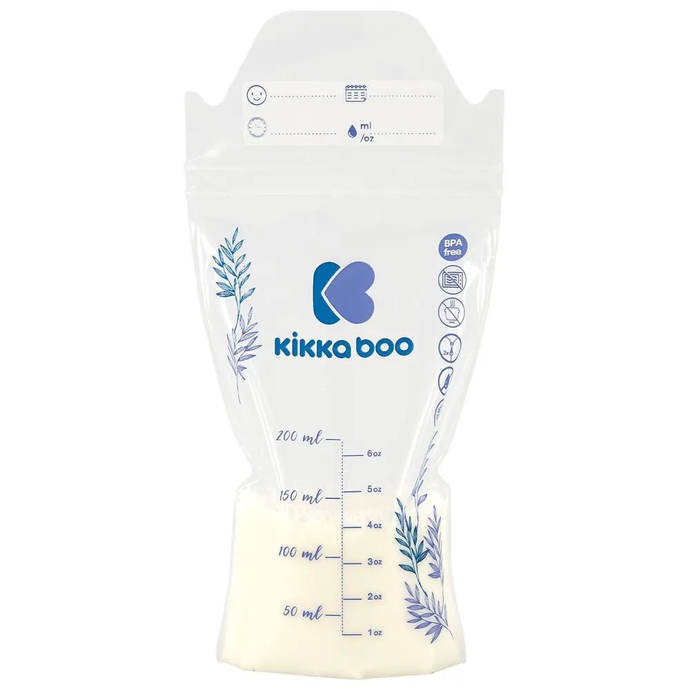 Kikkaboo Lactty Breast Milk Storage Pouch – BPA-Free, Leak-Proof, 180ml Capacity - Adenzo Comfies