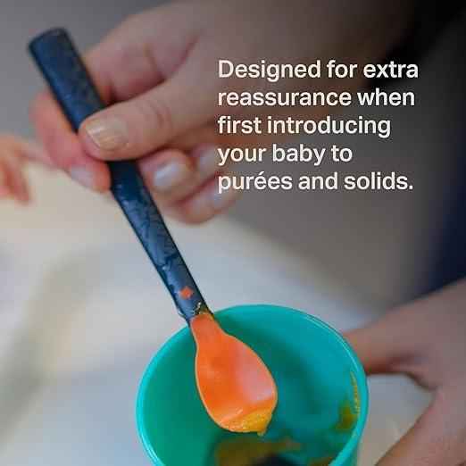 Tommee Tippee Heat Sense Weaning Spoons – 4+ Months, Pack of 4, Colour‑Changing Safety Tips, Long Anti‑Slip Handles, Infant/Toddler Feeding, Unisex - Adenzo Comfies